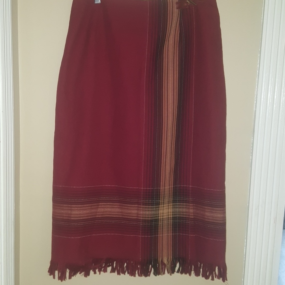 Sag Harbor Burgundy Skirt